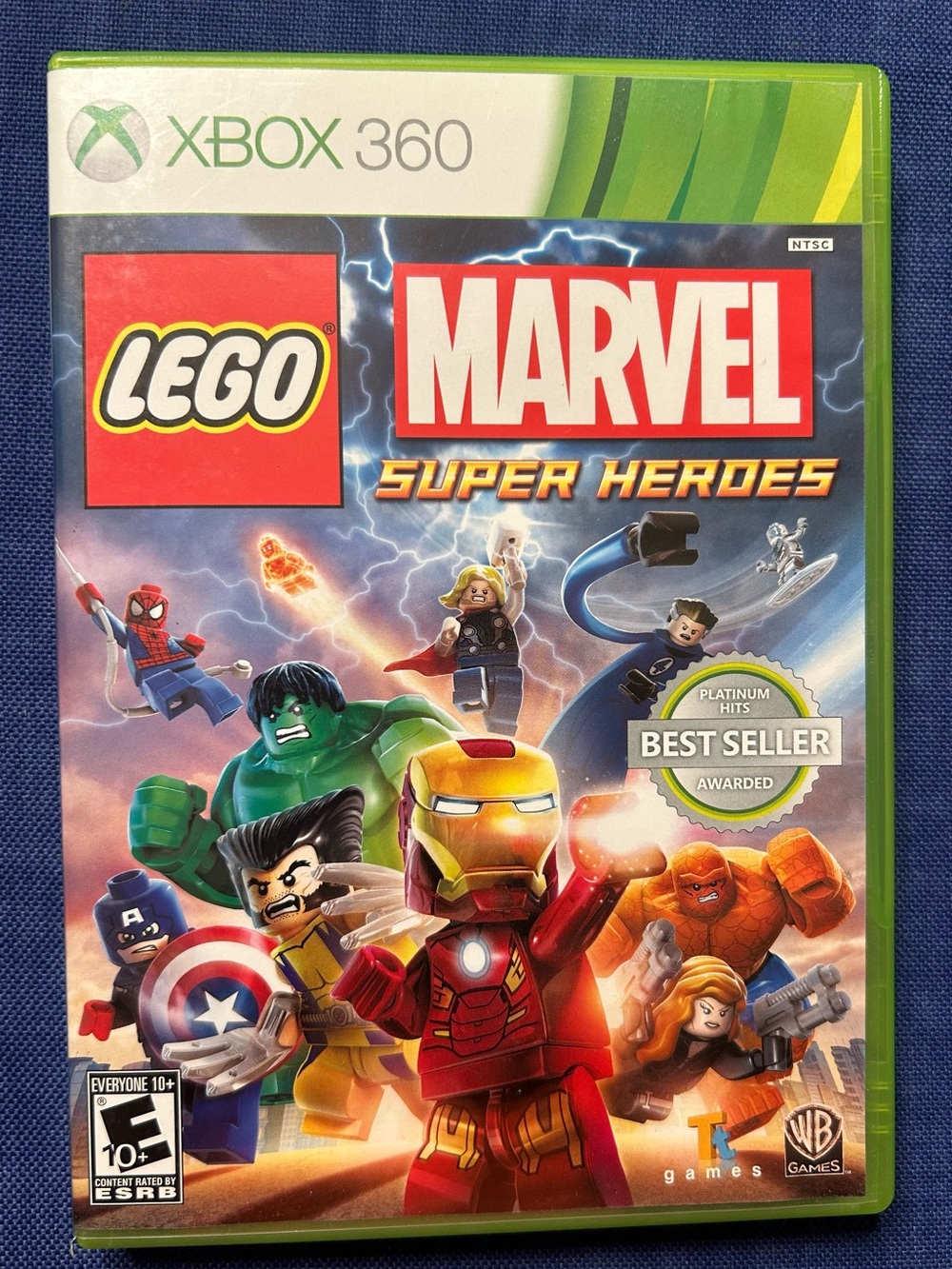 Lego Marvel Super Heroes Xbox 360 Green Case